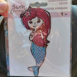Gwen Studios Mermaid Or Unicorn Embroidered Patch NWT